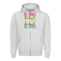 Dove Grey kind Zipper Hoodie - Unal Design