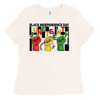 Bone black independence day juneteenth Ladies Tee - BarkalooDesign