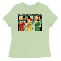 Matcha black independence day juneteenth Ladies Tee - BarkalooDesign