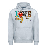 Heather Grey love bug lady bug Urban Hoodie - LillyAllenDesigns