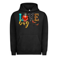 Pigment Black love bug lady bug Urban Hoodie - LillyAllenDesigns