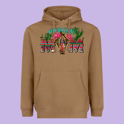 Mexican Mom With Cactus Heavyweight Hoodie Designed By Texasbilliewilder