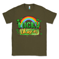 Army Green lucky charm Classic Tee - MaliasSmallBusiness