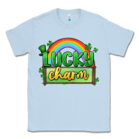 Dusty Blue lucky charm Classic Tee - MaliasSmallBusiness
