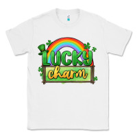 White lucky charm Classic Tee - MaliasSmallBusiness
