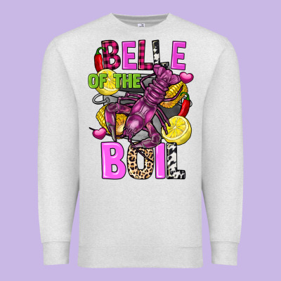 Belle Of The Boil Crawfish Premium Sweatshirt Designed By Fadigitalartstudio