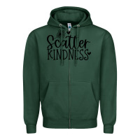 Sports Green kindness Zipper Hoodie - Unal Design