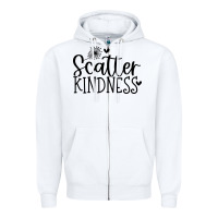 White kindness Zipper Hoodie - Unal Design