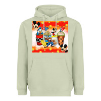 Matcha cartoon characters coffee cups Heavyweight Hoodie - Zillion Design Studio