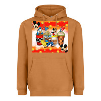 Meerkat cartoon characters coffee cups Heavyweight Hoodie - Zillion Design Studio