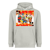 Moon Dust cartoon characters coffee cups Heavyweight Hoodie - Zillion Design Studio