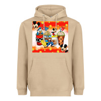 Mushroom cartoon characters coffee cups Heavyweight Hoodie - Zillion Design Studio
