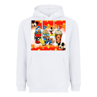 White cartoon characters coffee cups Heavyweight Hoodie - Zillion Design Studio