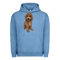 Pigment Pebble Blue maltipoo Urban Hoodie - BarkalooDesign