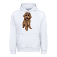 White maltipoo Urban Hoodie - BarkalooDesign