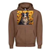 Chestnut australian shepherd Zipper Hoodie - Unal Design