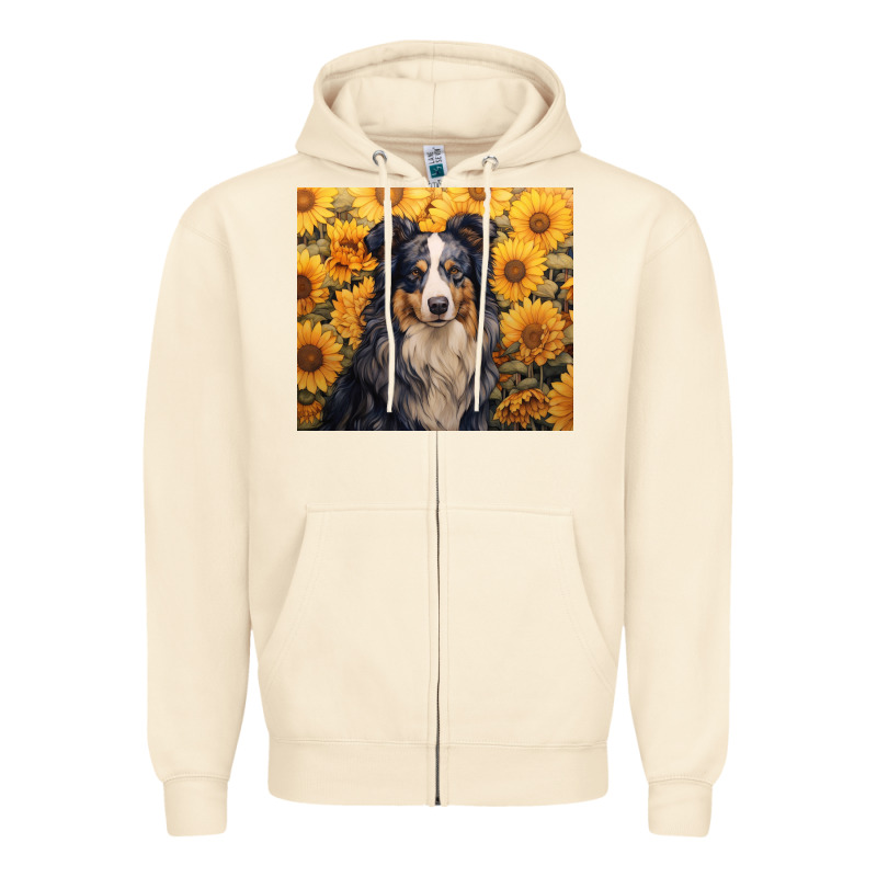 Australian Shepherd Zipper Hoodie by Unal Design | Teevron