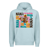 Blue Mist nana nana nana with hearts Premium Hoodie - AdoDesignShop