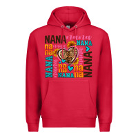 Cardinal nana nana nana with hearts Premium Hoodie - AdoDesignShop
