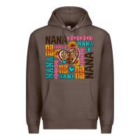 Coffee nana nana nana with hearts Premium Hoodie - AdoDesignShop