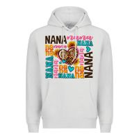 Dove Grey nana nana nana with hearts Premium Hoodie - AdoDesignShop