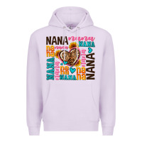 Lilac nana nana nana with hearts Premium Hoodie - AdoDesignShop