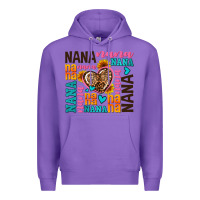 Purple nana nana nana with hearts Premium Hoodie - AdoDesignShop