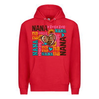 Red nana nana nana with hearts Premium Hoodie - AdoDesignShop