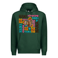 Sports Green nana nana nana with hearts Premium Hoodie - AdoDesignShop
