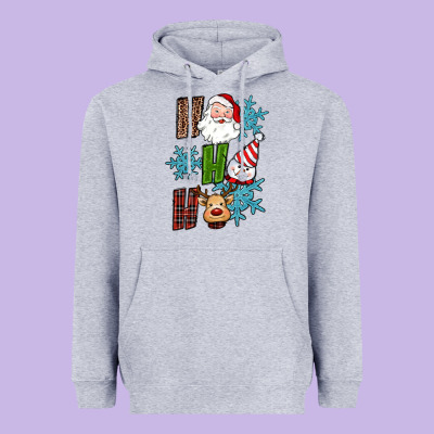 Ho Ho Ho Christmas Heavyweight Hoodie Designed By Ranaportraitstore
