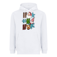 White ho ho ho christmas Heavyweight Hoodie - RanaPortraitStore