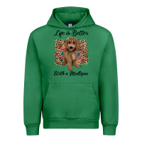 Emerald life is better with a maltipoo Urban Hoodie - BarkalooDesign