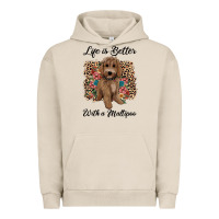 Life Is Better With A Maltipoo Urban Hoodie | Teevron