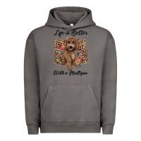 Pigment Tornado life is better with a maltipoo Urban Hoodie - BarkalooDesign