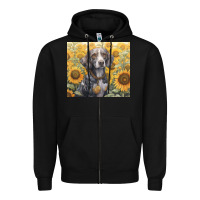 Black beagle Zipper Hoodie - Unal Design