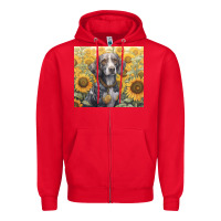 Red beagle Zipper Hoodie - Unal Design