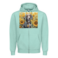 Seafoam beagle Zipper Hoodie - Unal Design