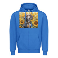 True Royal beagle Zipper Hoodie - Unal Design