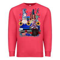 Cardinal 4th of July gnomes truck Premium Sweatshirt - CowGirlArtShop