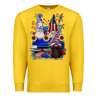 Lemon 4th of July gnomes truck Premium Sweatshirt - CowGirlArtShop