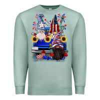 Seafoam 4th of July gnomes truck Premium Sweatshirt - CowGirlArtShop