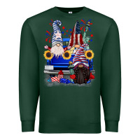 Sports Green 4th of July gnomes truck Premium Sweatshirt - CowGirlArtShop