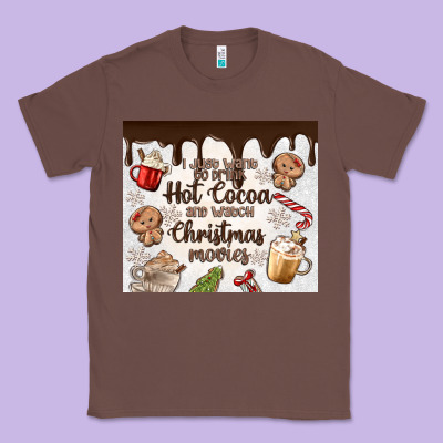 Classic Tee i just want to drink hot cocoa