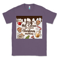 Lavender i just want to drink hot cocoa Classic Tee - MaliasSmallBusiness