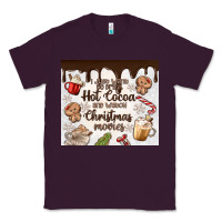 Plum i just want to drink hot cocoa Classic Tee - MaliasSmallBusiness