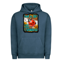 Pigment Midnight Navy Western Just A Girl Who Loves Ladybug Urban Hoodie - LillyAllenDesigns