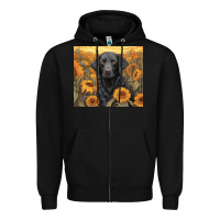 Black black lab Zipper Hoodie - Unal Design