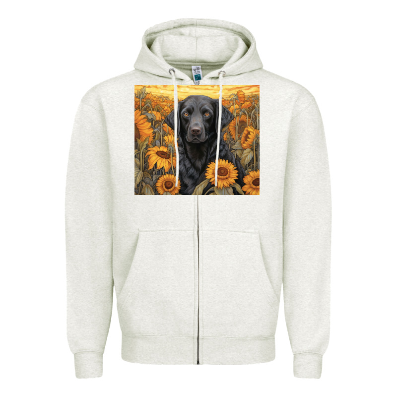 Black Lab Zipper Hoodie by Unal Design | Teevron