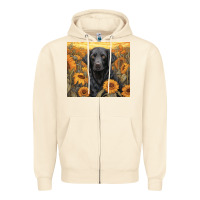 Sandshell black lab Zipper Hoodie - Unal Design