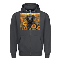 Smoke black lab Zipper Hoodie - Unal Design